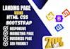 create a attractive landing page for every type