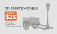 create your 3d assets and models for games or animation