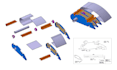 do a 3d design, 3d modeling and 2d drawings in catia