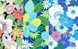 vintage line art patterns inspired by the 60s and 70s