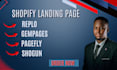 design or clone shopify landing page with gempages, pagefly, replo, shogun