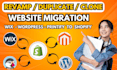 migrate woocommerce to shopify wix to shopify wordpress to shopify migration