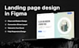 create modern landing page design