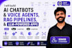 build ai agent, rag pipeline, and llm app using langchain ,openai ,fastapi