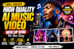 create a cinematic ai music video with realistic lip sync for your song