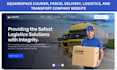 squarespace transport website courier parcel website delivery logistic website