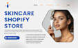 skincare beauty website design skincare shopify store beauty shopify store