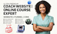build coaching website online course training learning management website funnel