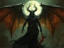 do dark fantasy art illustrations in a painterly style