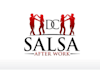 create a sexy amazing logo that combines a hot salsa dancing