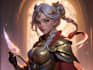 create a beautiful character artwork for you