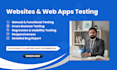 manually test your website or web app for bugs