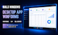 build windows desktop app, c sharp, winforms, wpf, sql
