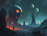 draw sci fi illustration and sci fi concept art