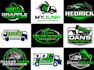 do design junk removal logo with copyright