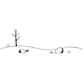 draw simple black and white illustration