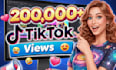 do tiktok promotion to gain 200k views fast