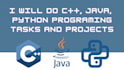 do  java and python programming tasks and projects