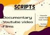 write engaging scripts for your films and documentaries