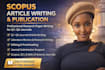 do scopus writing, q1 to q4 article writing, and publication
