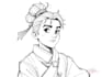 do 2d line art, 2d sketch, 2d traditional character art