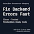 fix bugs and errors in your spring boot microservice