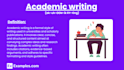 provide professional academic and editing services