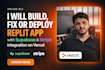 build, fix or deploy replit dev app with supabase stripe integration on vercel