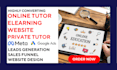 generate online tutoring leads elearning private tutor virtual classroom website