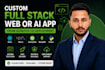 build complete full stack web or ai application from scratch to deployment