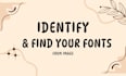 identify and finding your fonts from your image