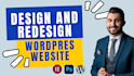 create, design, and re design your wordpress website with SEO