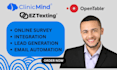 booksteam, clinicminds, opentable, and ez texting