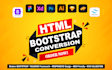 convert figma, PSD, xd to HTML,CSS tailwind CSS, bootstrap responsive conversion
