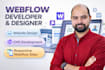 design and develop a responsive webflow website or figma to webflow
