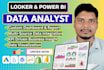 interactive KPI dashboard sales dashboard looker power bi expert as data analyst