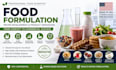 develop custom food formulation and recipe for commercial production
