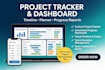 build custom project tracker, timeline planner, and progress dashboard