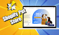 design shopify ecommerce pet store website store