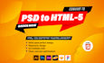 convert figma to HTML, PSD to HTML, bootstrap 5, and tailwind CSS