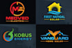 do modern solar panels, electrical power, and energy logo