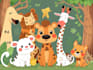 create animals cartoon illustration