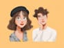 draw portrait vector illustration