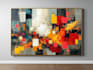 create modern abstract digital art paintings