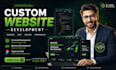 website development as full stack web developer, front end, backend developer
