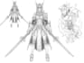 draw fantasy character sketch in unique style