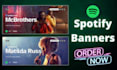 design a professional spotify music banner