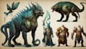draw fantasy creatures and custom monster illustration