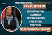 write environmental research, ecology, climate, and sustainability assigned