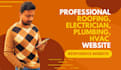 design roofing, hvac, plumber, construction website